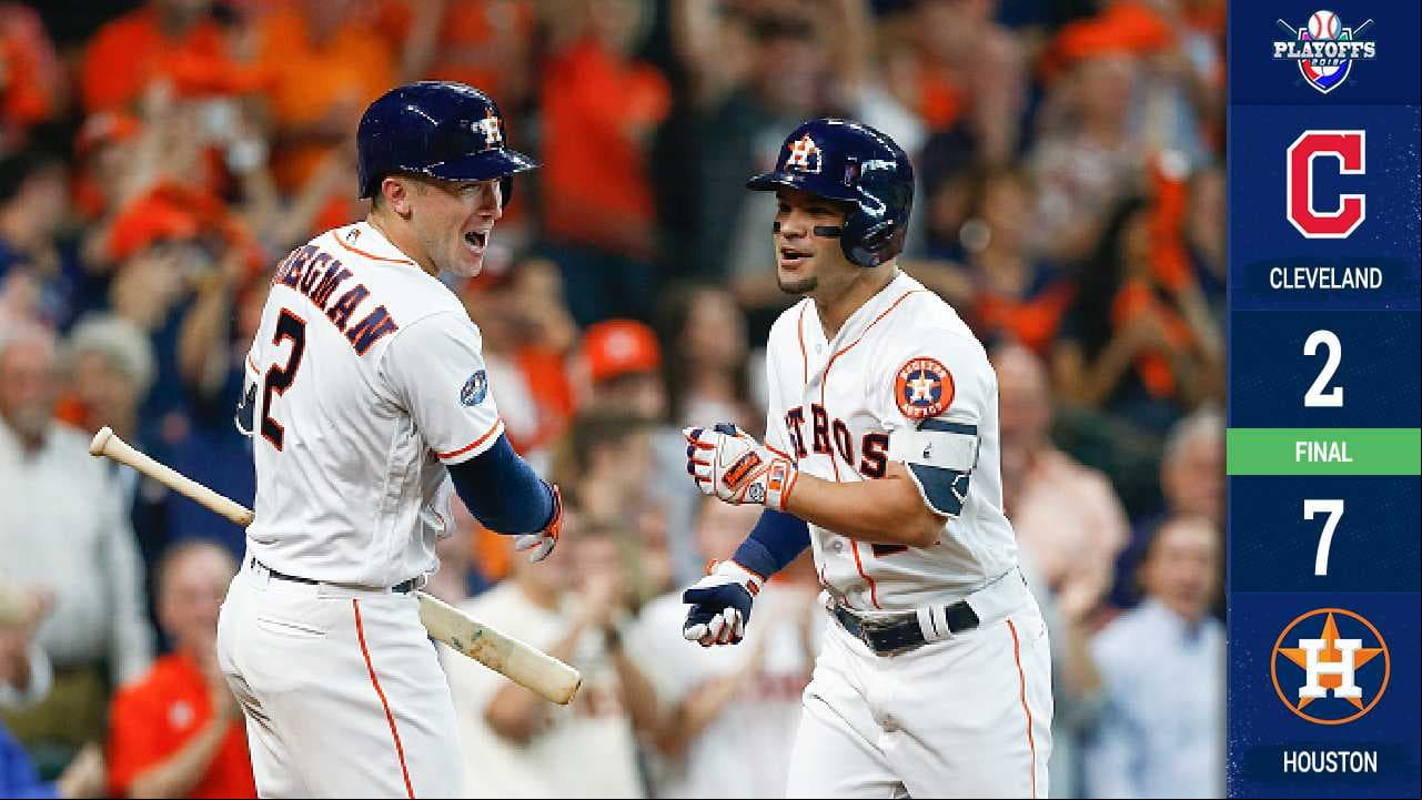 Houston saca a relucir su poder para vencer a los Indians 