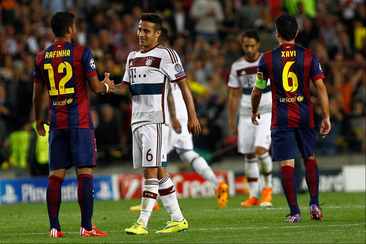 Rafinha y Thiago: dos talentosos centrocampistas de la actualidad derrochan calidad en Europaa con España y Brasil respectivamente.