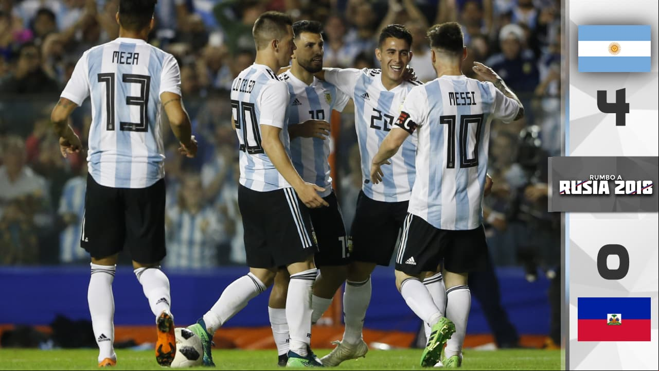 Messi encabeza goleada con hat-trick en la despedida de Argentina ante su afición