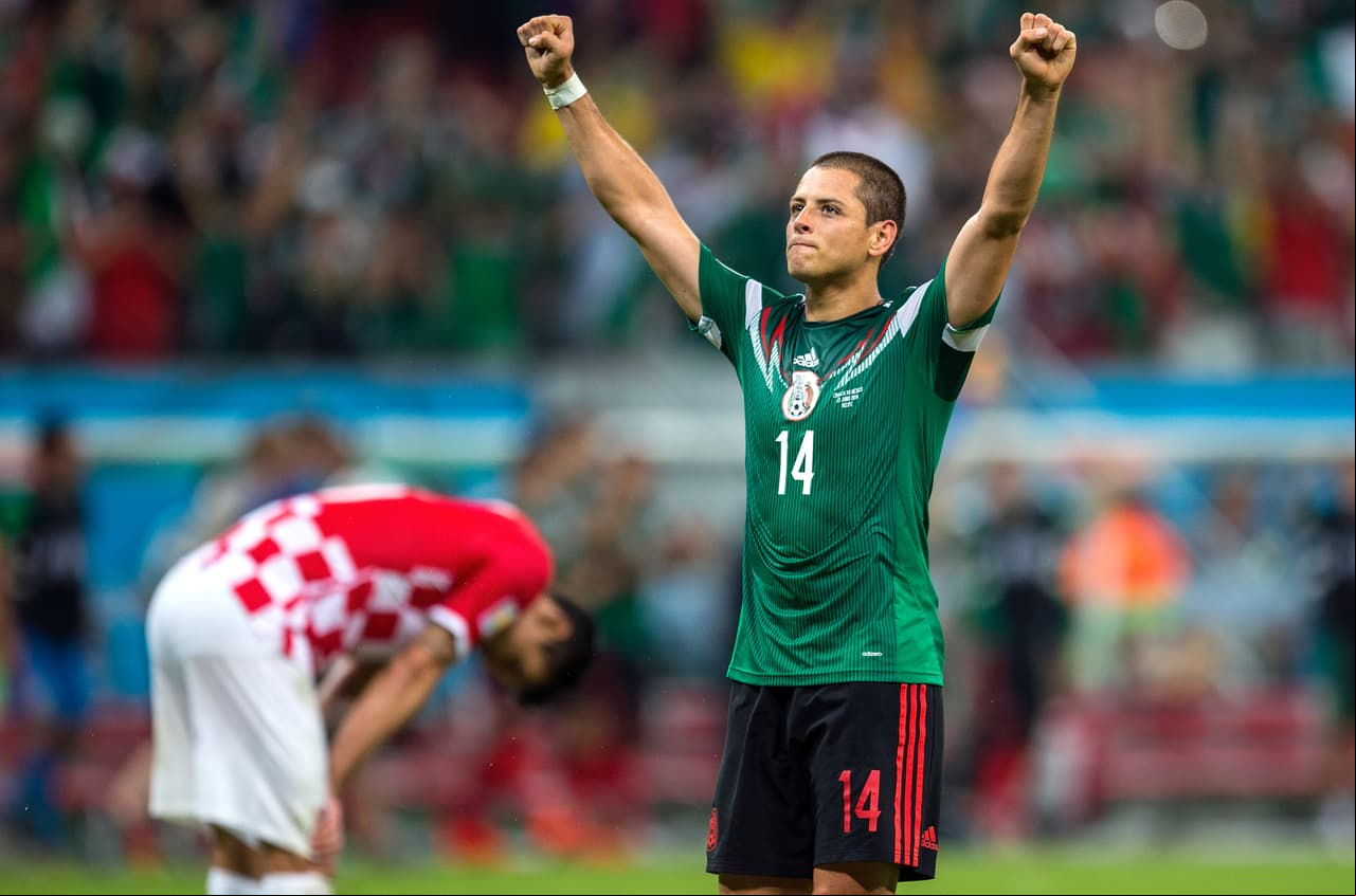 Con el gol en la Arena Pernambuco el 23 de junio de 2014, 'Chicharito' acumulaba 36 goles internacionales con México.