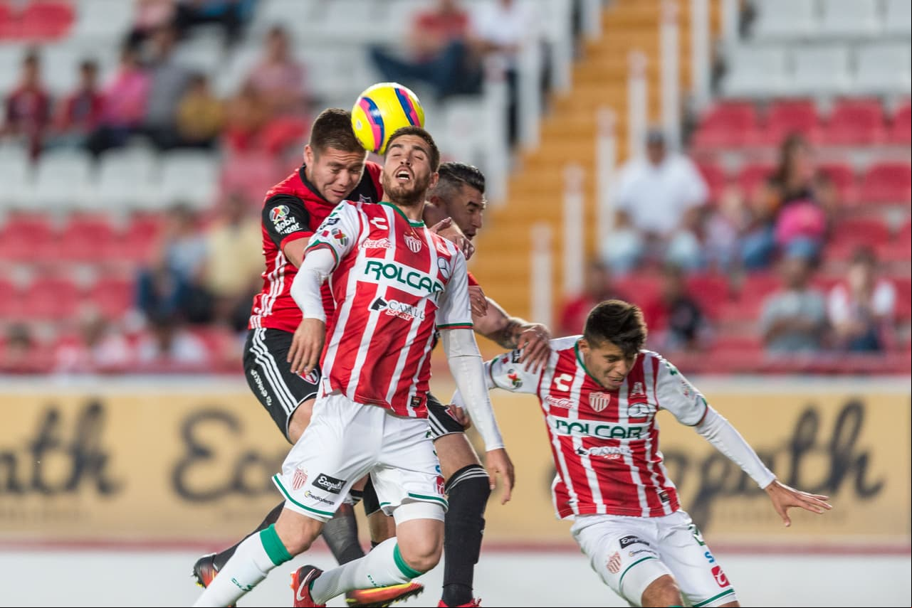 El duelo fue cerrado durante la primera parte entre Necaxa y Atlas.