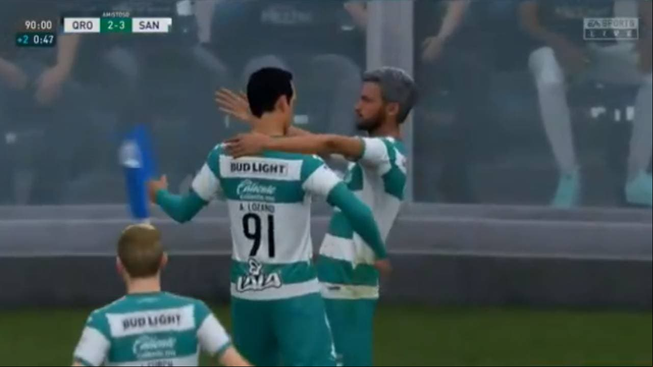 Eduardo Aguirre y Santos doblegaron 2-3 a Jaime Gómez y Querétaro en la eLiga MX.