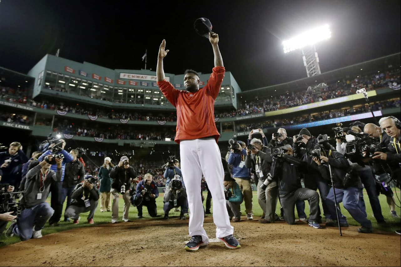 Así se despidió David Ortiz de la afición de Boston.