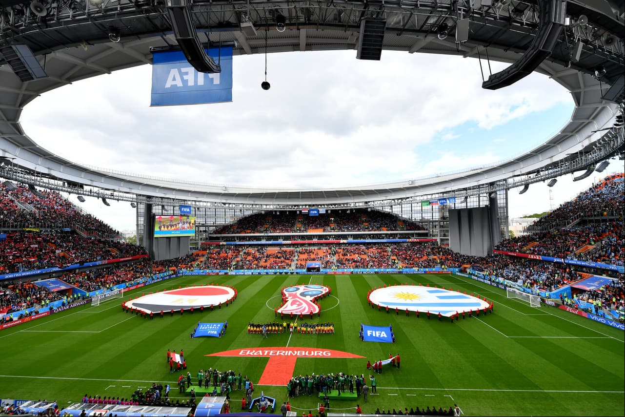 Aún así, se vieron varios espacios sin ocupar en el estadio de Ekaterimburgo, que tiene una capacidad de 42.500 personas.