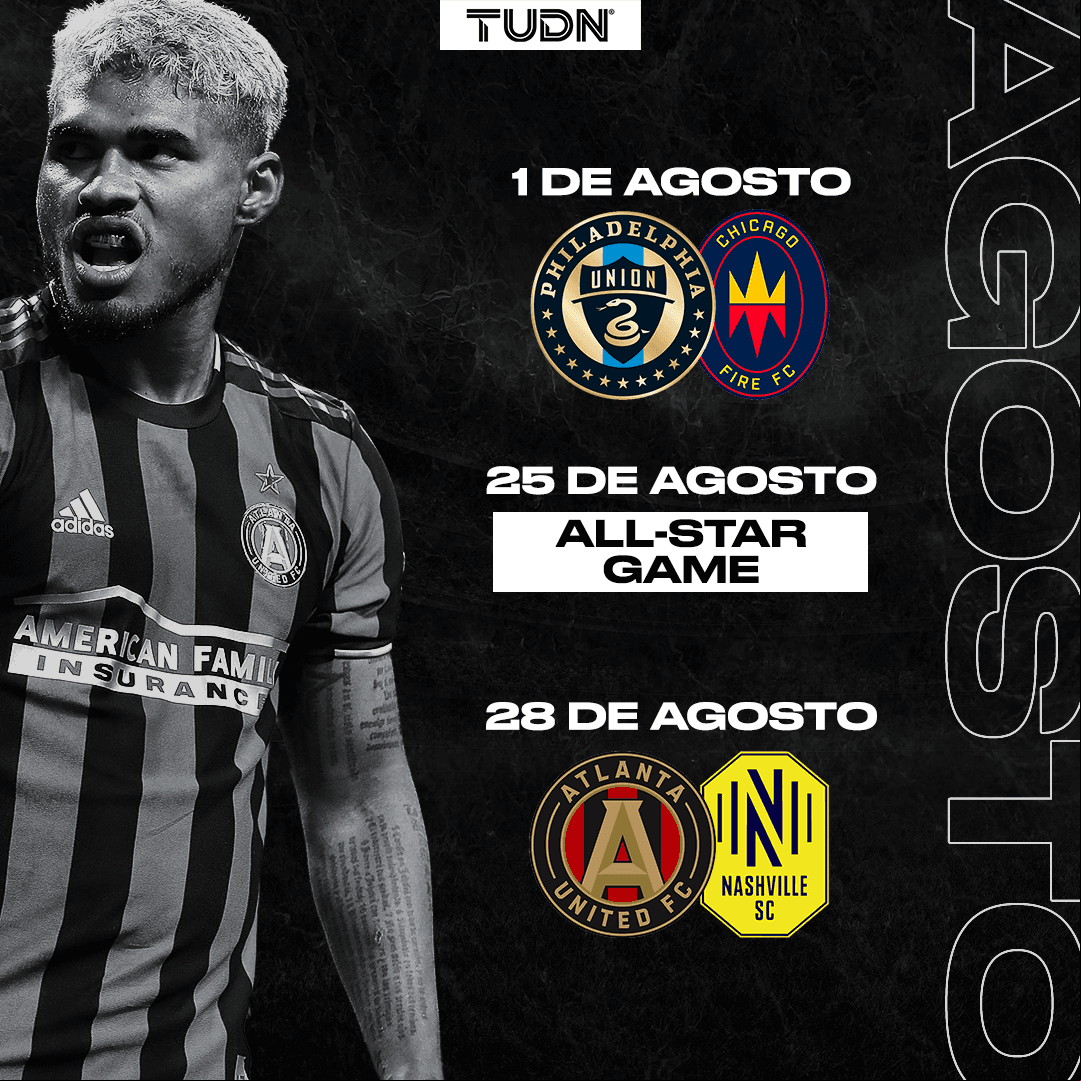 El 28 de agosto, choque de trenes en el sur de Estados Unidos: el Atlanta United de Josef Martínez recibirá en el Mercedes-Benz Stadium al equipo revelación de los Playoffs de 2020: Nashville SC. Será a las 3.30 pm ET en Univision y TUDN.