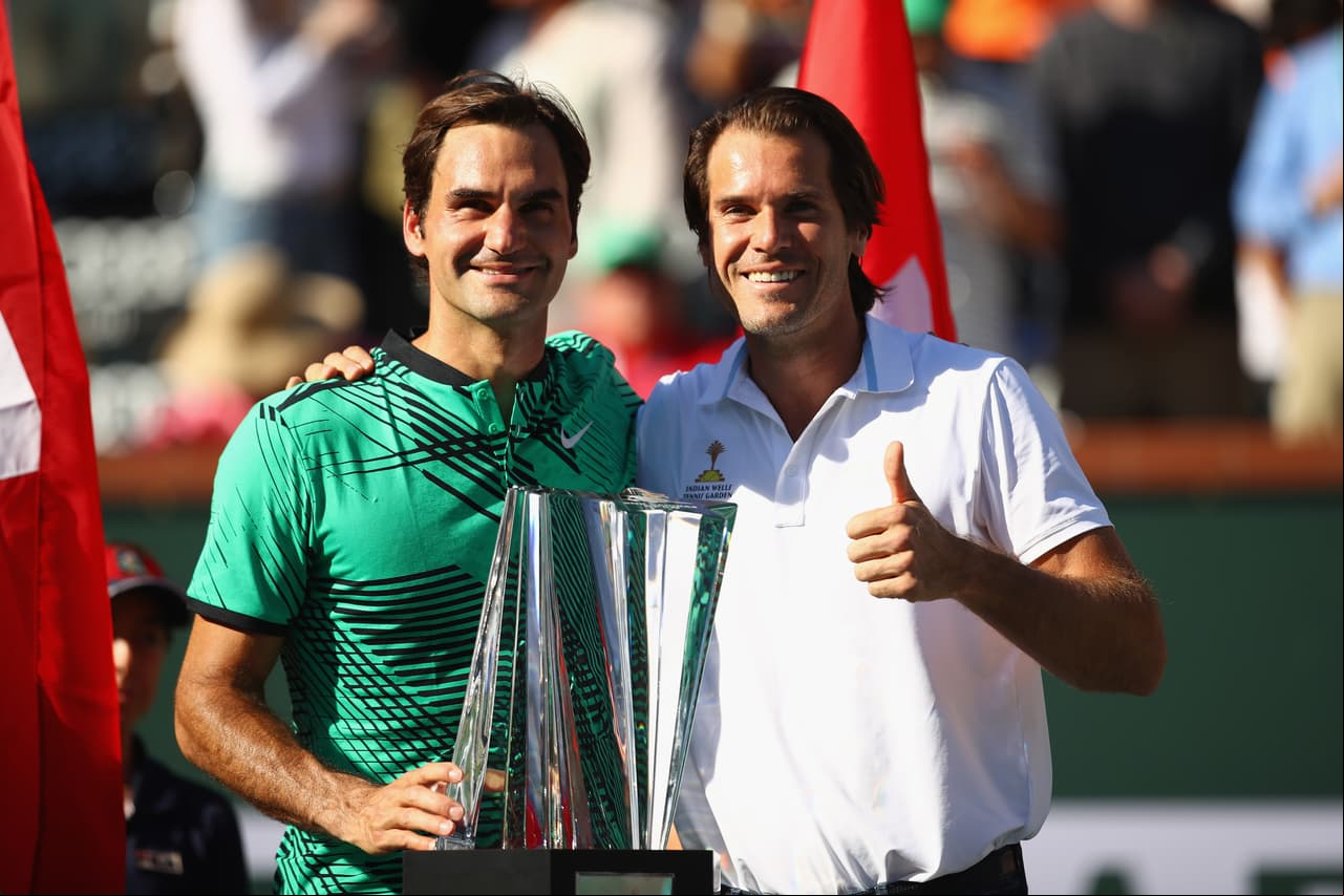 Stuttgart 2017 - Tommy Haas, en sus últimos sorbos de tenis profesional, derrotó a Roger en octavos de final por 2-6, 7-6 (8) y 6-4.