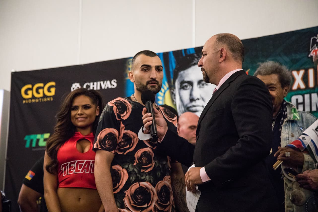 Vanes Martirosyan prometió dejarse el alma en el ring para sorprender al mundo.