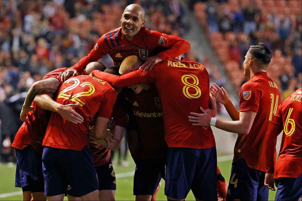 El club de las afueras de Salt Lake City celebra estar con opciones de  a la postemporada.
<br>